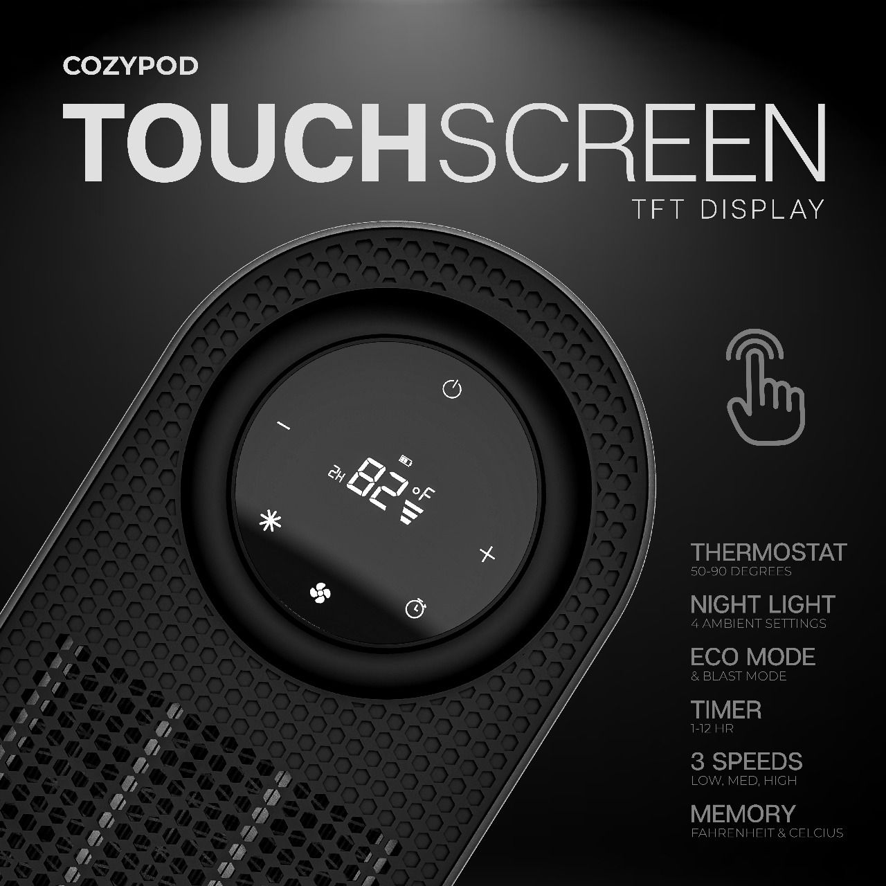 Calentador portátil enchufable CozyPod 